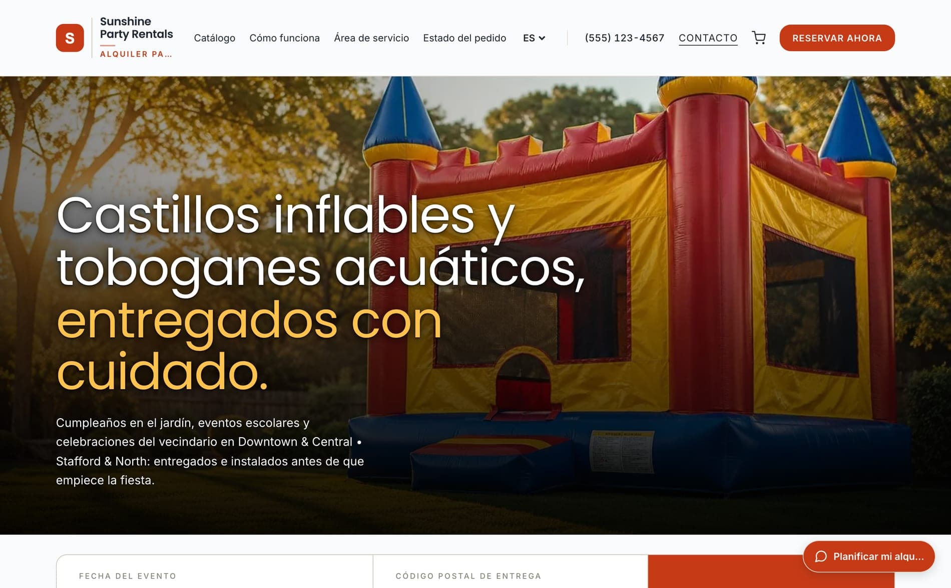 El editor de tienda completo