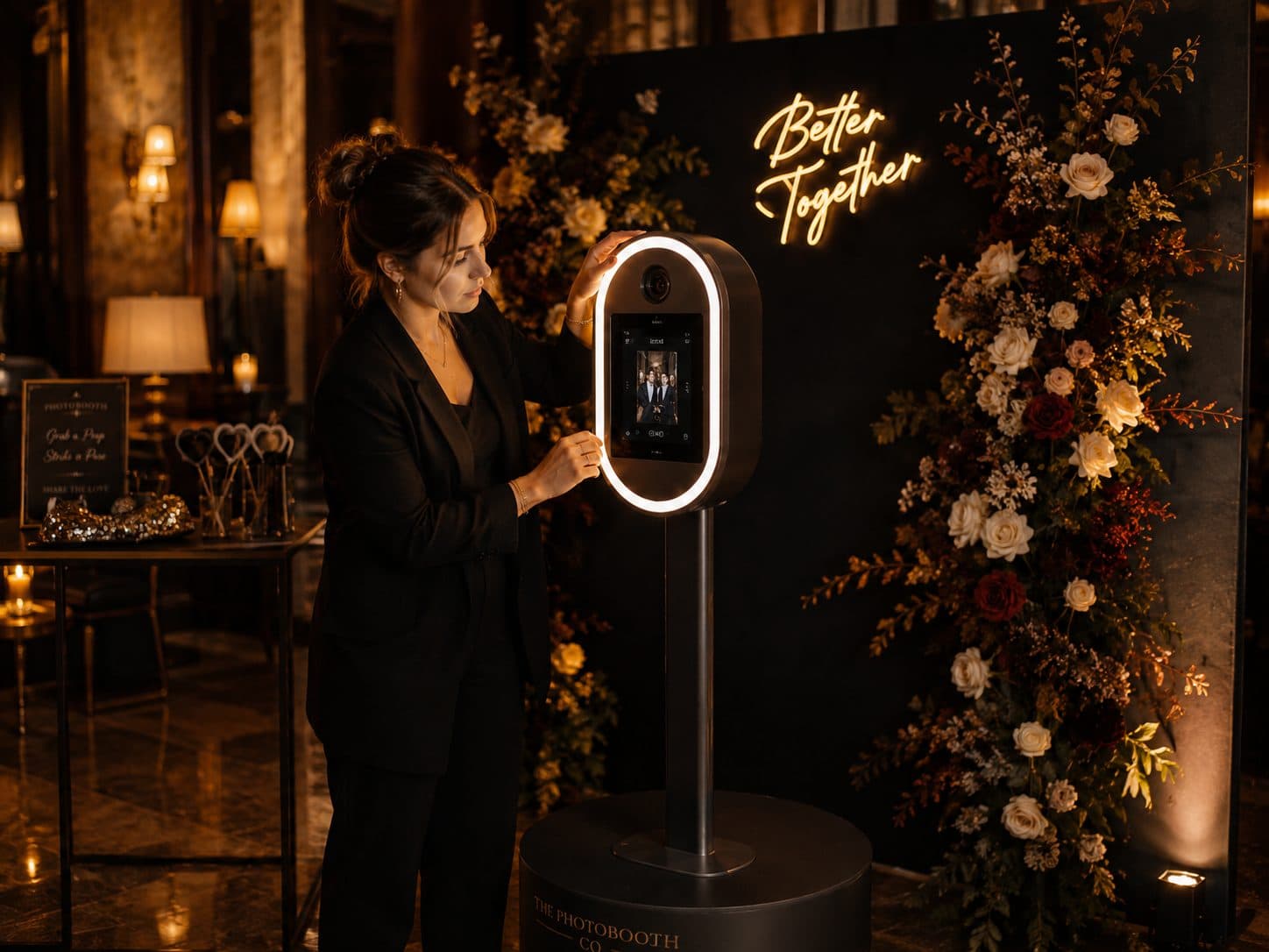 Photo booths rental operator managing bookings with Korent
